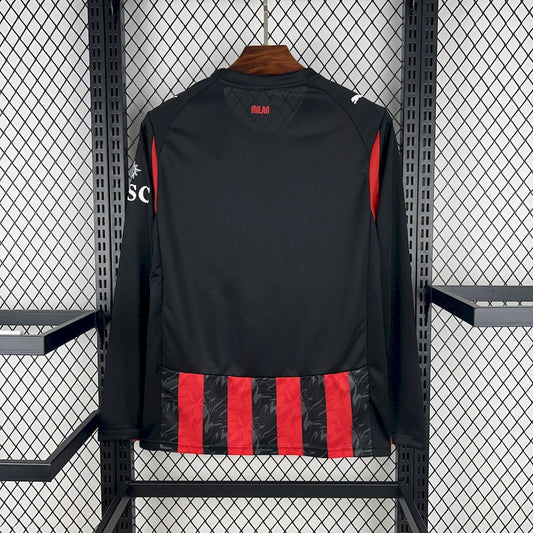 Maillot Domicile Manche Longue AC Milan 2025-2026