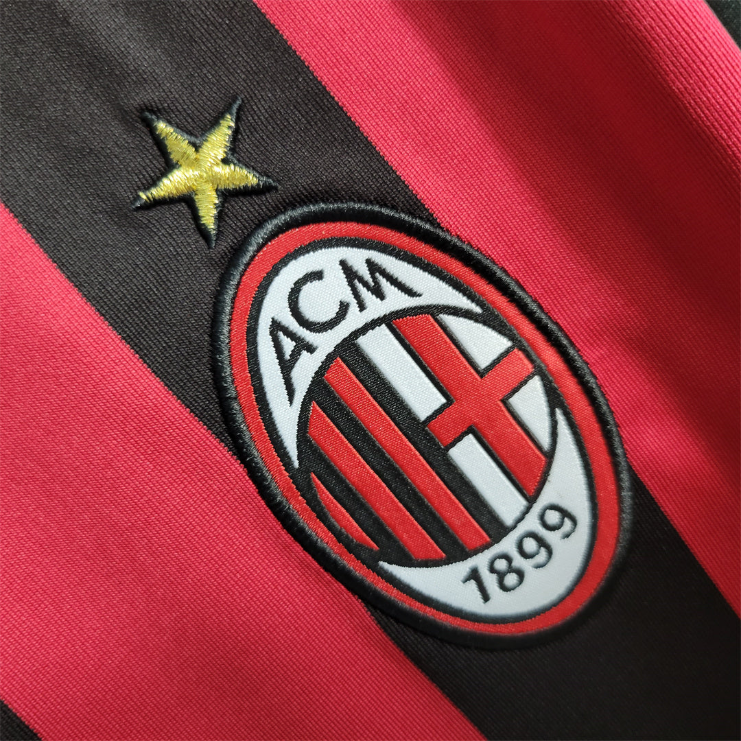 Maillot Domicile Retro Manche Longue AC Milan 2009-2010