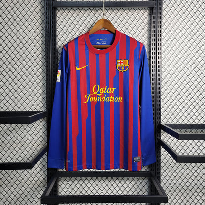 Maillot Domicile Long Sleeve Manches Longues FC Barcelone 2011-2012