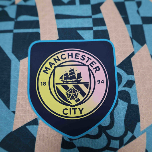 Maillot Edition Spéciale Bleu Retro Retro Manchester City 2024-2025