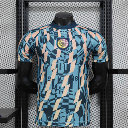 Maillot Edition Spéciale Bleu Retro Retro Manchester City 2024-2025