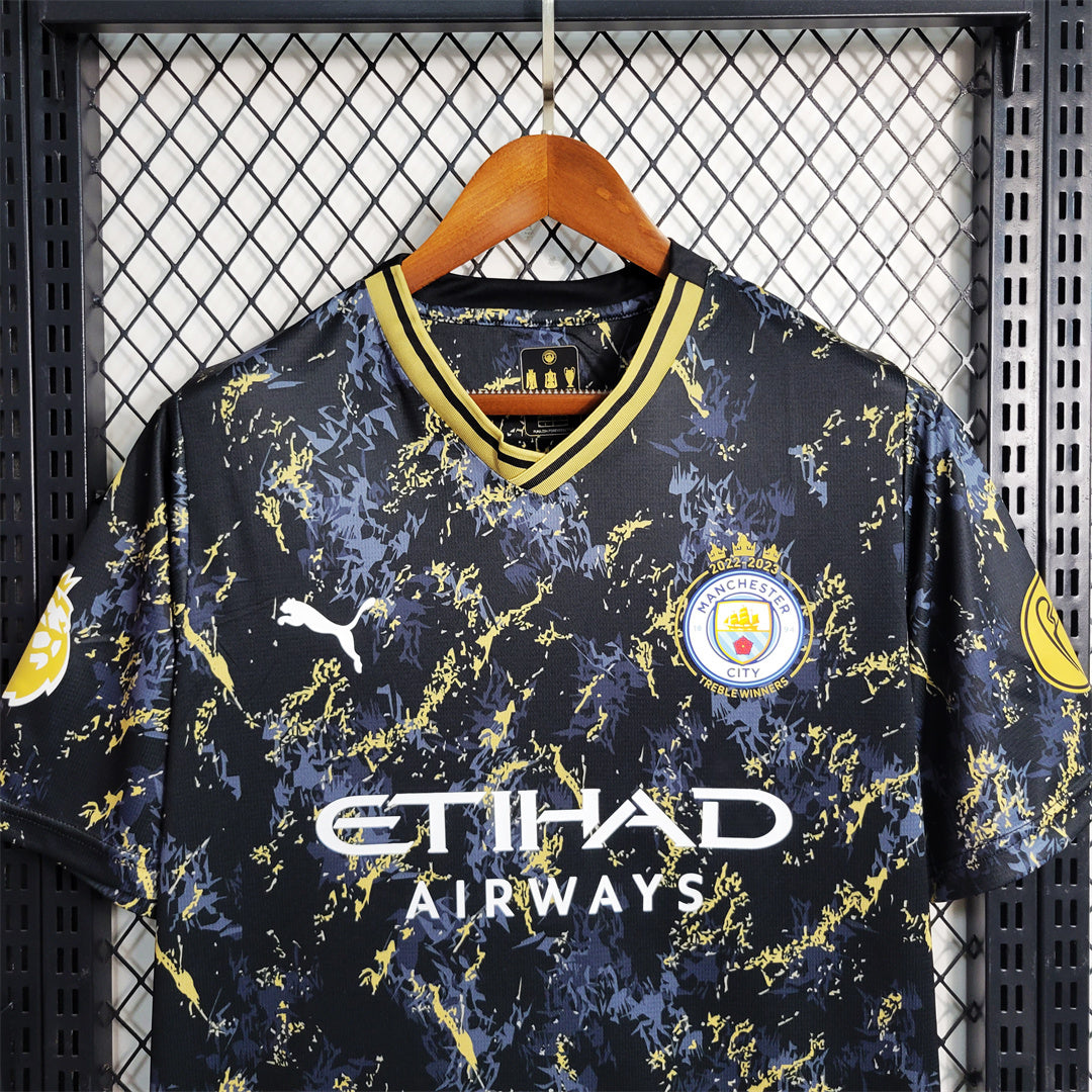 Maillot Edition Spéciale Noir Or Manchester City 2023-2024