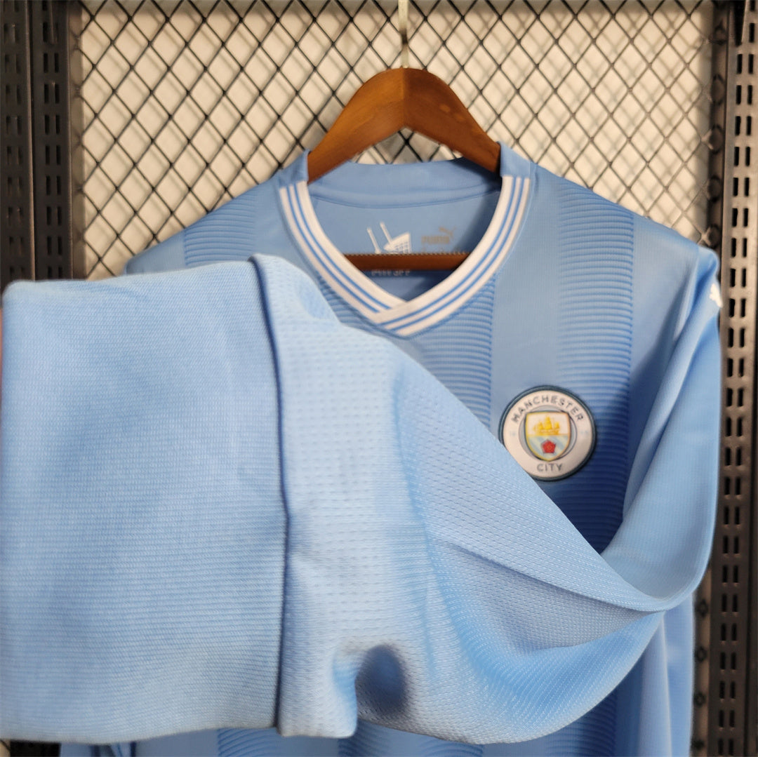 Maillot Domicile Manche Longue Manchester City 2023-2024