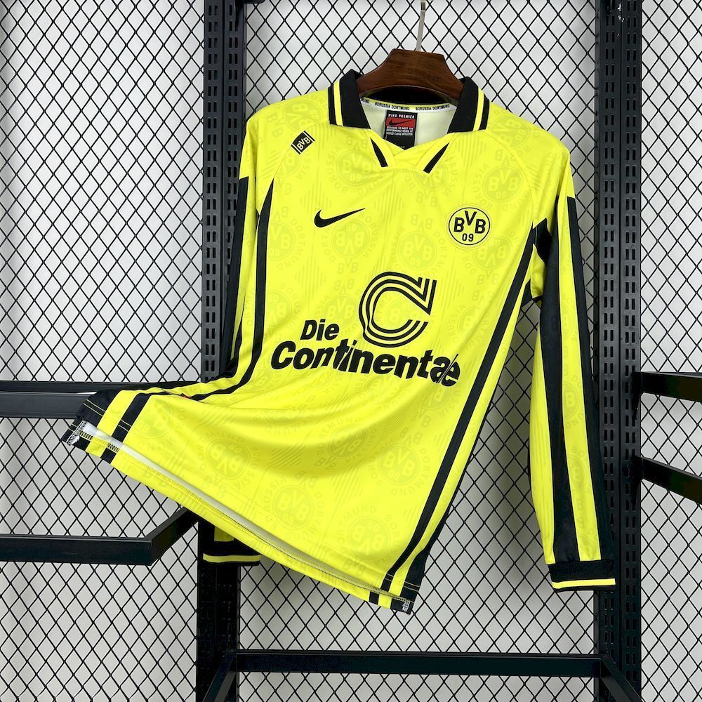 Maillot Domicile Retro Manche Longue Borussia Dortmund 1996-1997