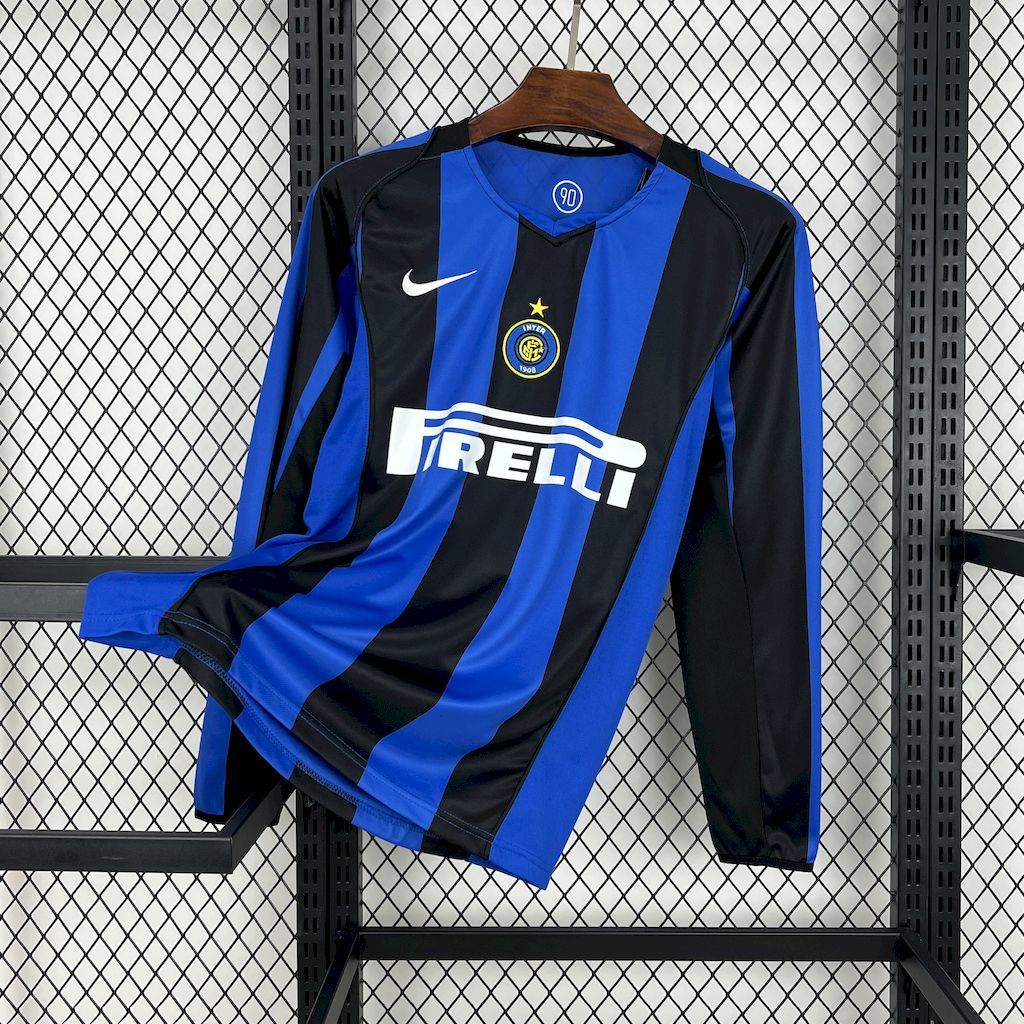 Maillot Domicile Retro Manche Longue AC Milan 2004-2005