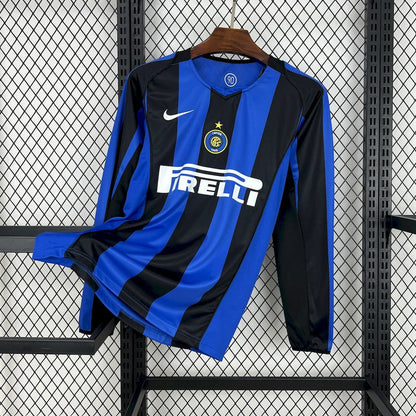 Maillot Domicile Retro Manche Longue AC Milan 2004-2005
