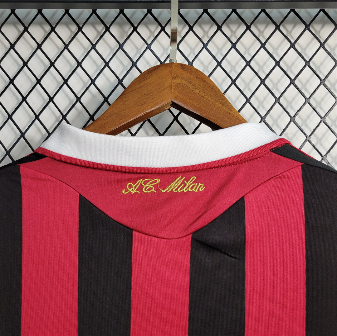Maillot Domicile Retro Manche Longue AC Milan 2009-2010