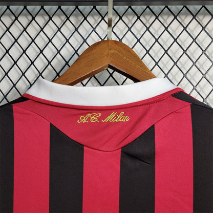 Maillot Domicile Retro Manche Longue AC Milan 2009-2010