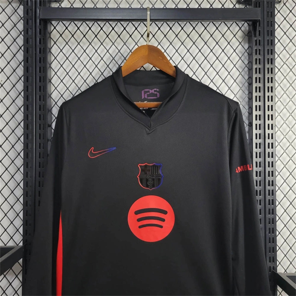 Maillot Exterieur Long Sleeve Without Spotify Manches Longues FC Barcelone 2024-2025