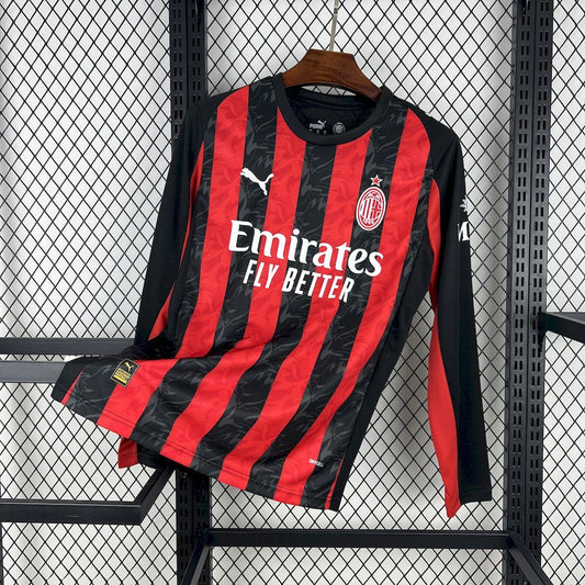 Maillot Domicile Manche Longue AC Milan 2025-2026