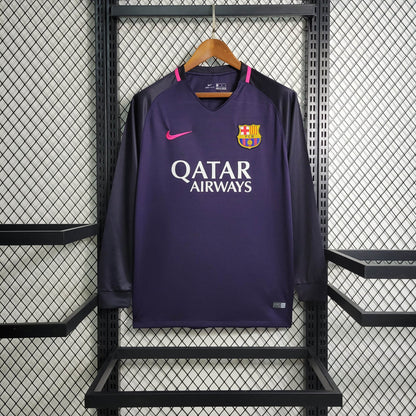 Maillot Retro Long Sleeve S-XXL Manches Longues FC Barcelone 2016-2017