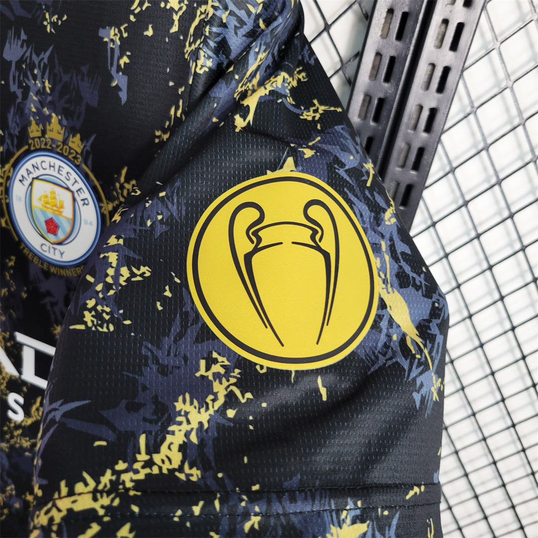 Maillot Edition Spéciale Noir Or Manchester City 2023-2024