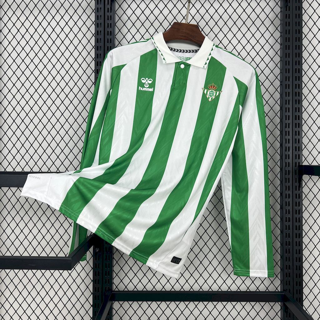 Maillot Domicile Long Sleeve Manches Longues Real Betis 2024-2025