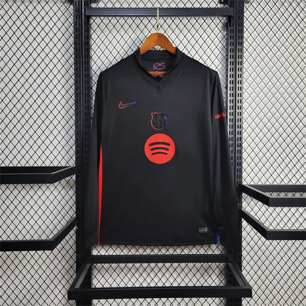 Maillot Exterieur Long Sleeve Without Spotify Manches Longues FC Barcelone 2024-2025