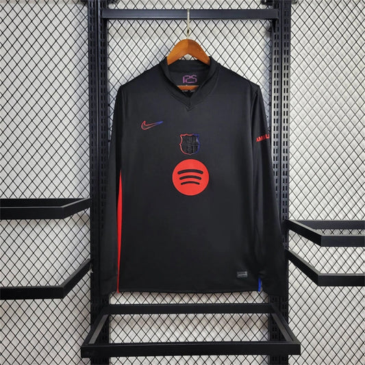 Maillot Exterieur Long Sleeve Without Spotify Manches Longues FC Barcelone 2024-2025