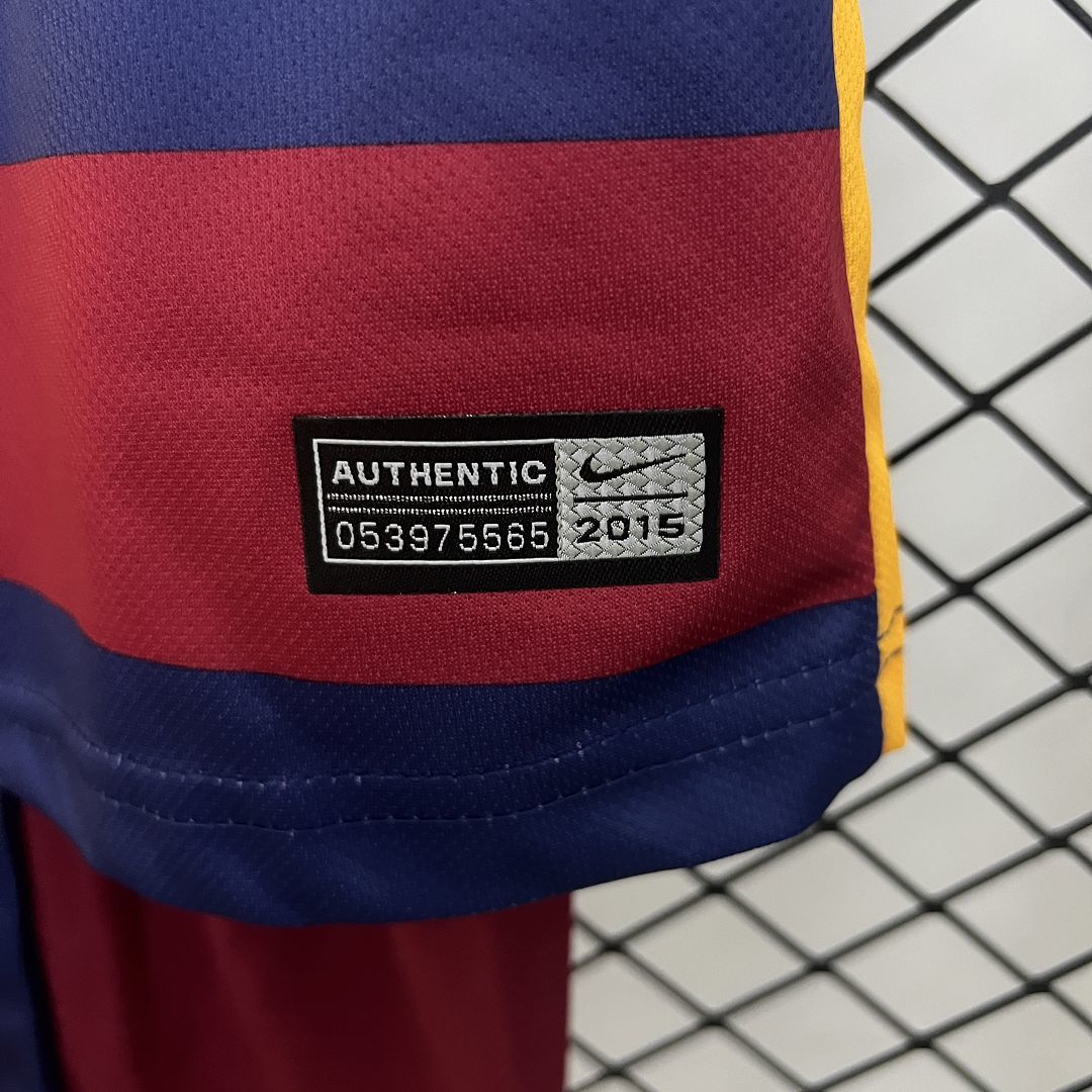 Ensemble FC Barcelone Domicile Retro Sport Enfant 2015-2016
