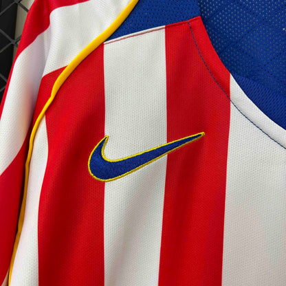 Maillot Domicile Retro Long Sleeve Vintage Manches Longues Atletico Madrid 2004-2005