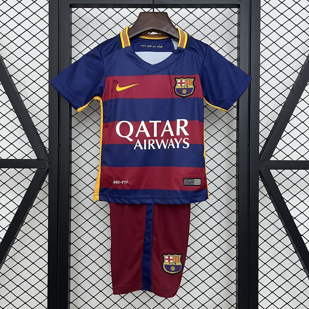 Ensemble FC Barcelone Domicile Retro Sport Enfant 2015-2016