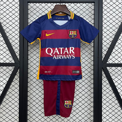 Ensemble FC Barcelone Domicile Retro Sport Enfant 2015-2016