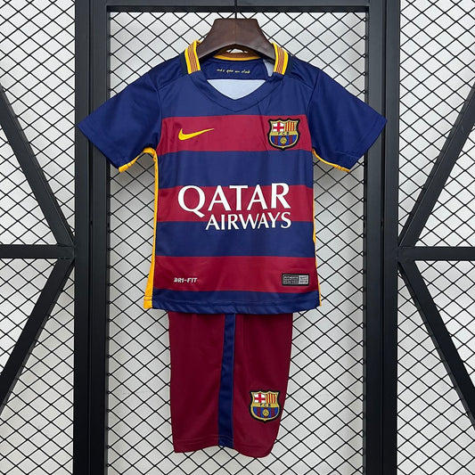 Ensemble FC Barcelone Domicile Retro Sport Enfant 2015-2016