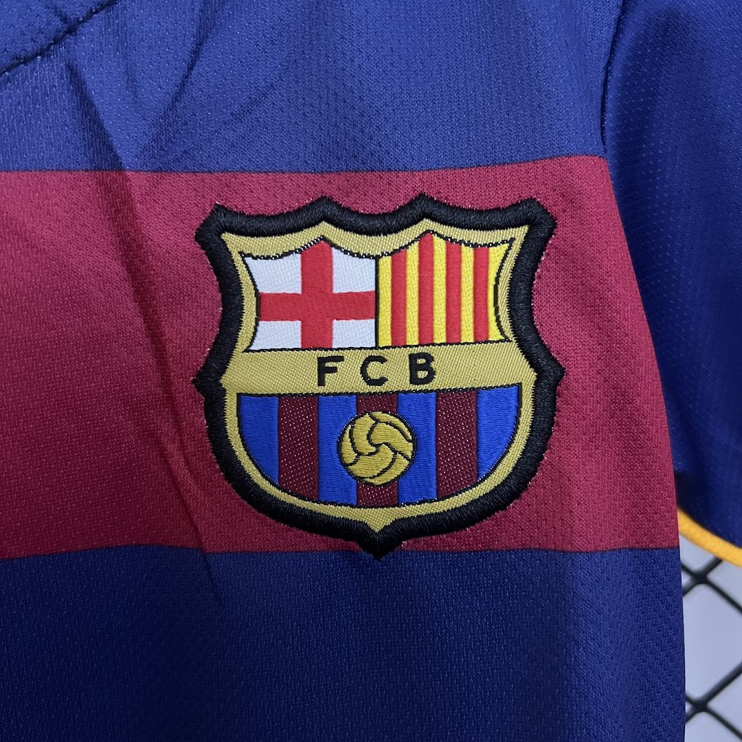 Ensemble FC Barcelone Domicile Retro Sport Enfant 2015-2016