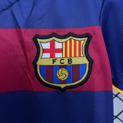 Ensemble FC Barcelone Domicile Retro Sport Enfant 2015-2016