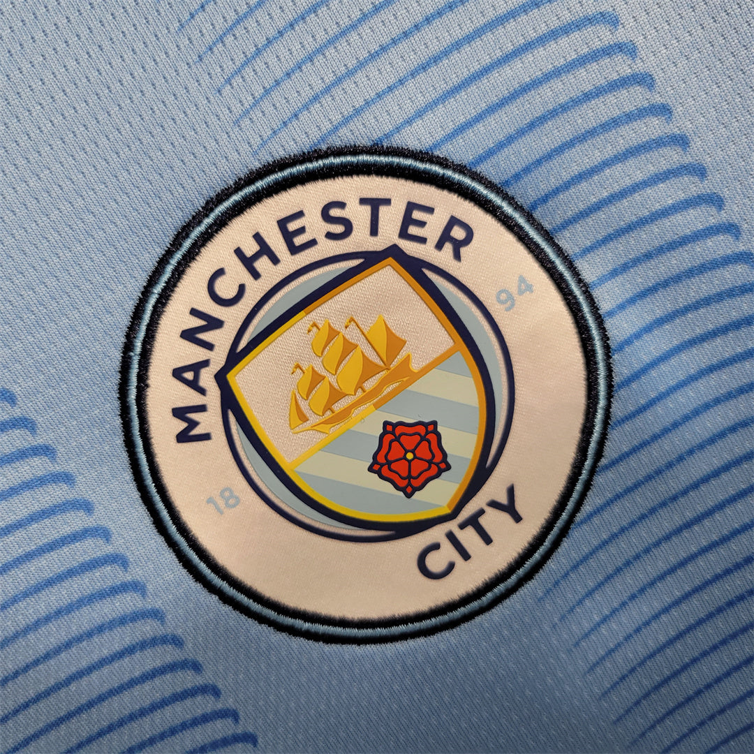 Maillot Domicile Manche Longue Manchester City 2023-2024