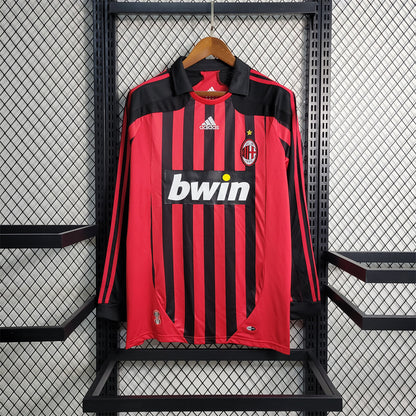 Maillot Domicile Retro Manche Longue AC Milan 2007-2008