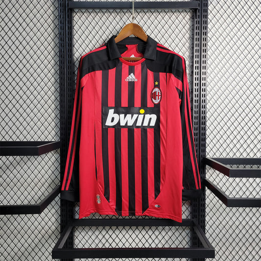 Maillot Domicile Retro Manche Longue AC Milan 2007-2008