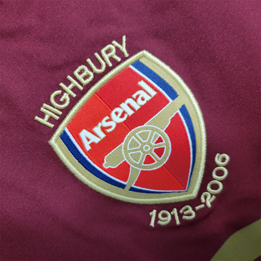 Maillot Domicile Retro Manche Longue Arsenal 2005-2006
