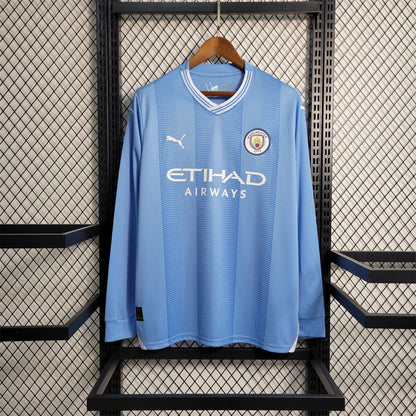 Maillot Domicile Manche Longue Manchester City 2023-2024