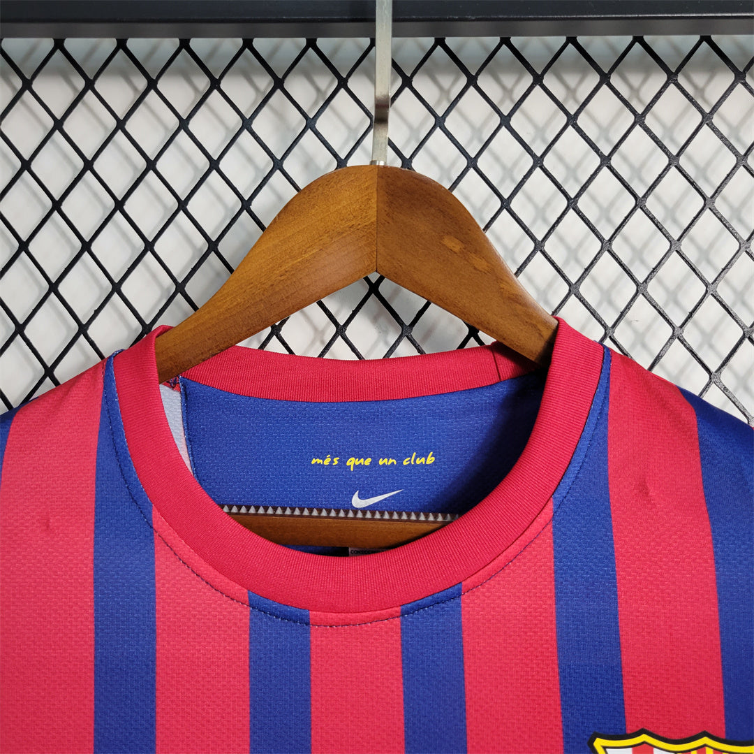 Maillot Domicile Long Sleeve Manches Longues FC Barcelone 2011-2012