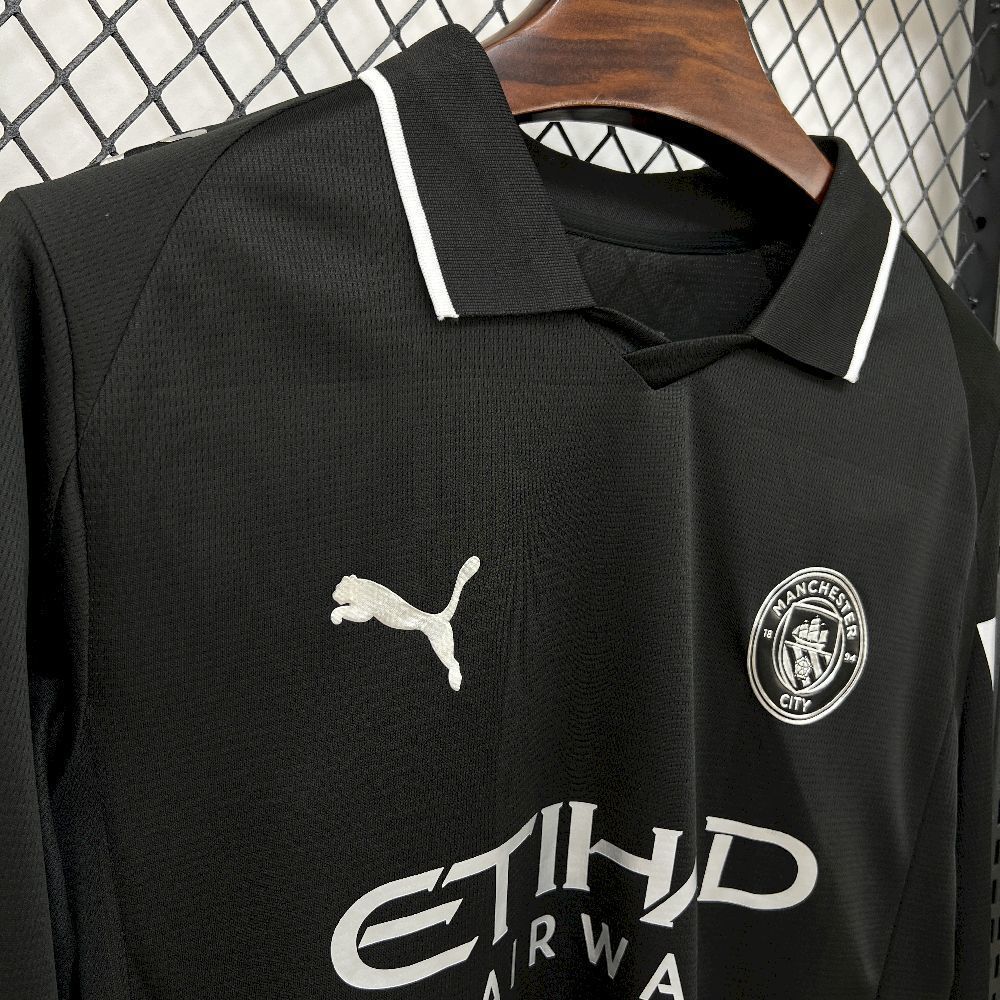 Maillot Exterieur Manche Longue Manchester City 2025-2026