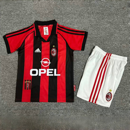 Ensemble AC Milan Domicile Retro Enfant 1998-1999