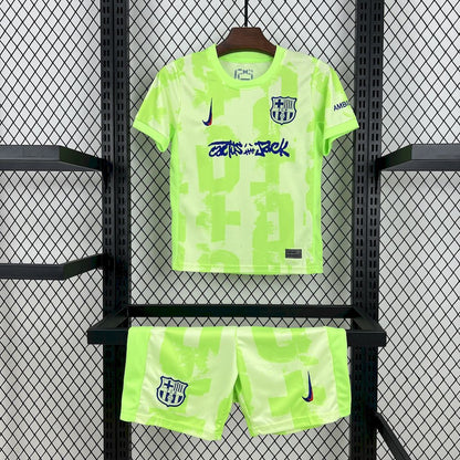 Ensemble FC Barcelone Third Travis Scott Enfant 2024-2025