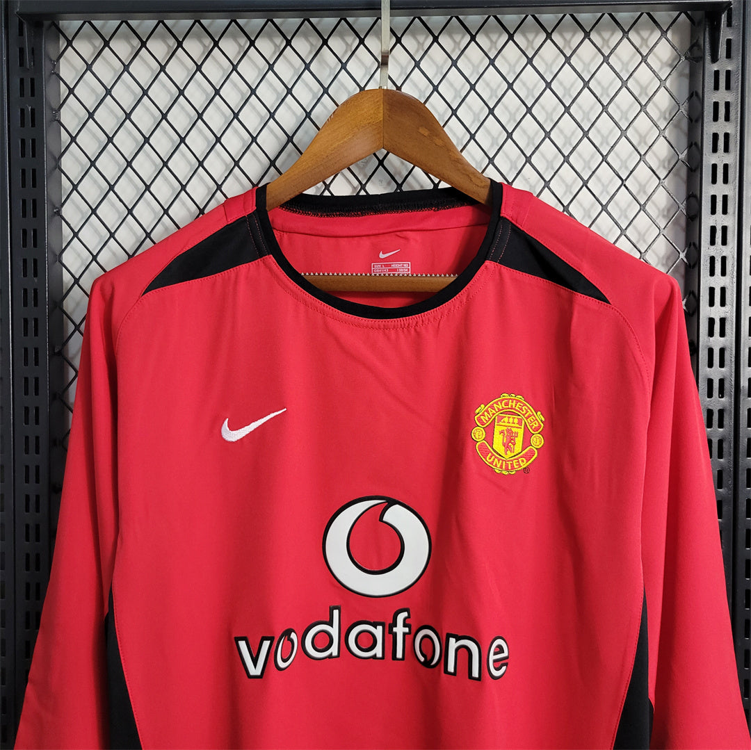 Maillot Domicile Retro Manche Longue Manchester United 2002-2003
