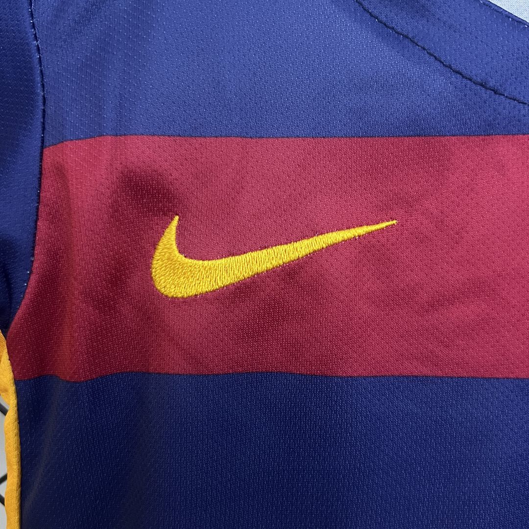 Ensemble FC Barcelone Domicile Retro Sport Enfant 2015-2016