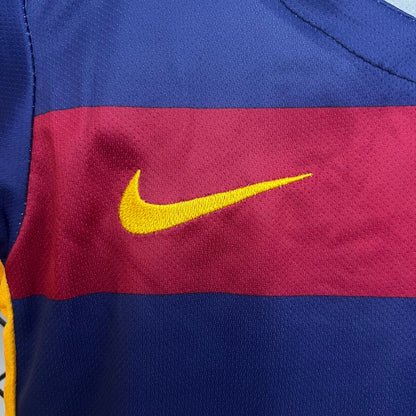Ensemble FC Barcelone Domicile Retro Sport Enfant 2015-2016