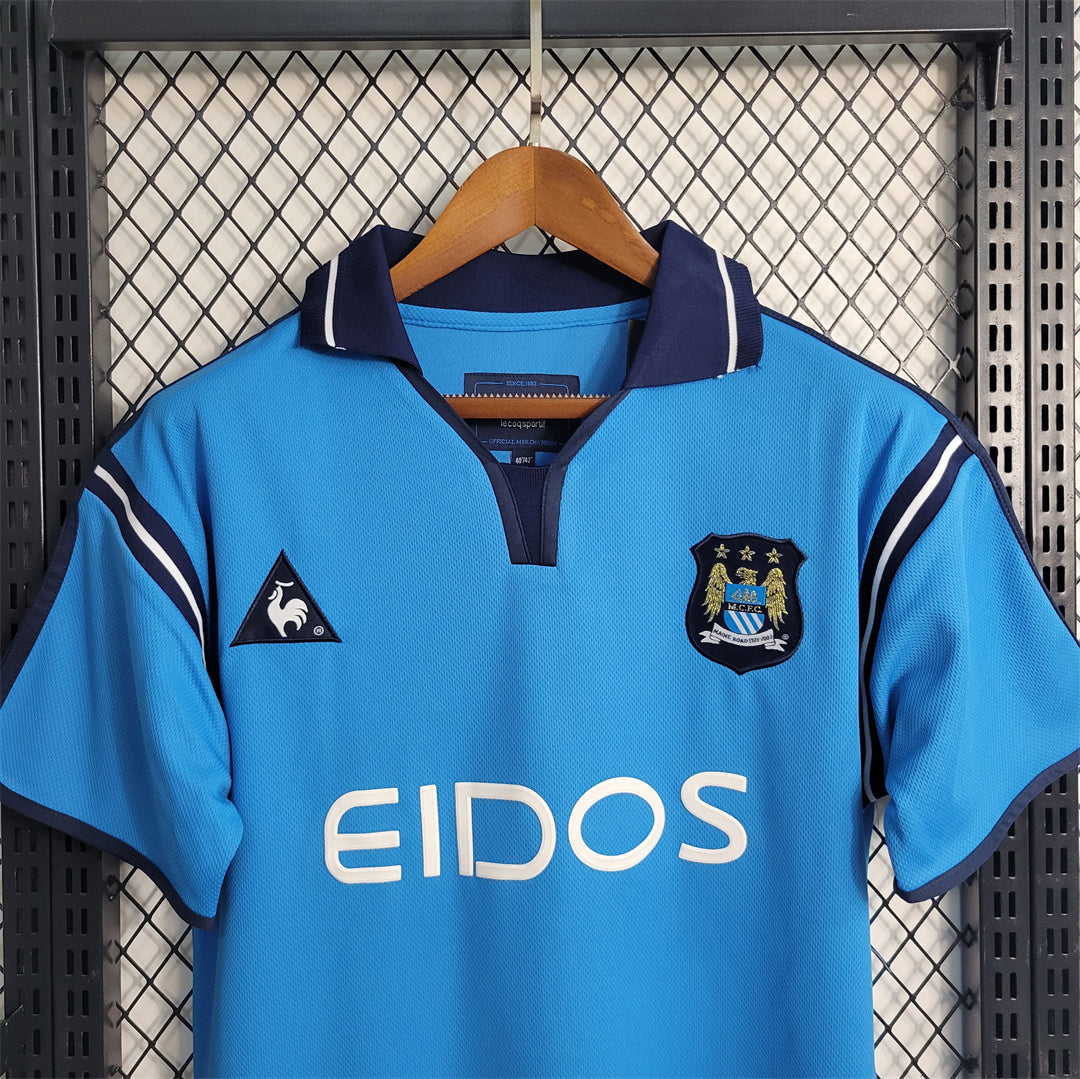 Maillot Domicile Retro Manchester City 2001-2002