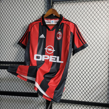Maillot Domicile Retro AC Milan 1998-1999