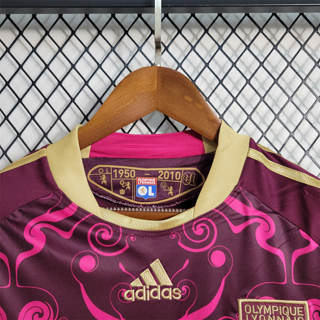 Maillot Exterieur red Olympique Lyonnais 2010-2011