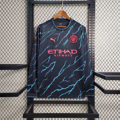 Maillot Exterieur Manche Longue Manchester City 2023-2024