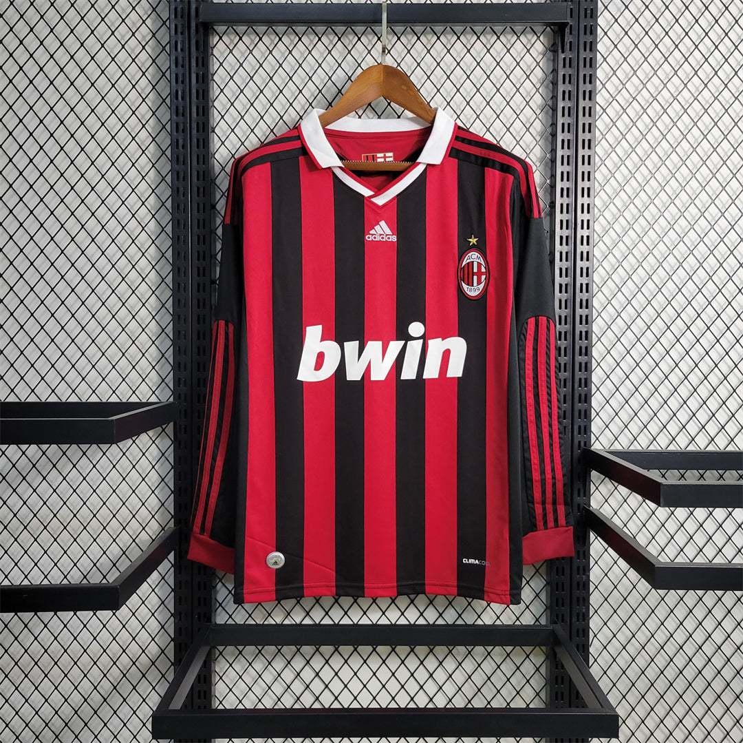 Maillot Domicile Retro Manche Longue AC Milan 2009-2010