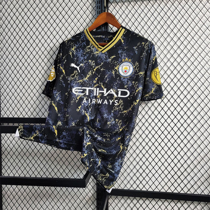 Maillot Edition Spéciale Noir Or Manchester City 2023-2024
