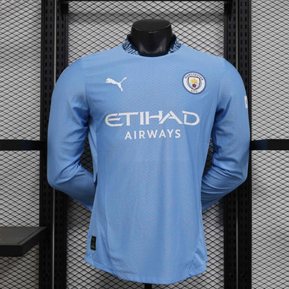 Maillot Domicile Player Manche Longue Manchester City 2024-2025