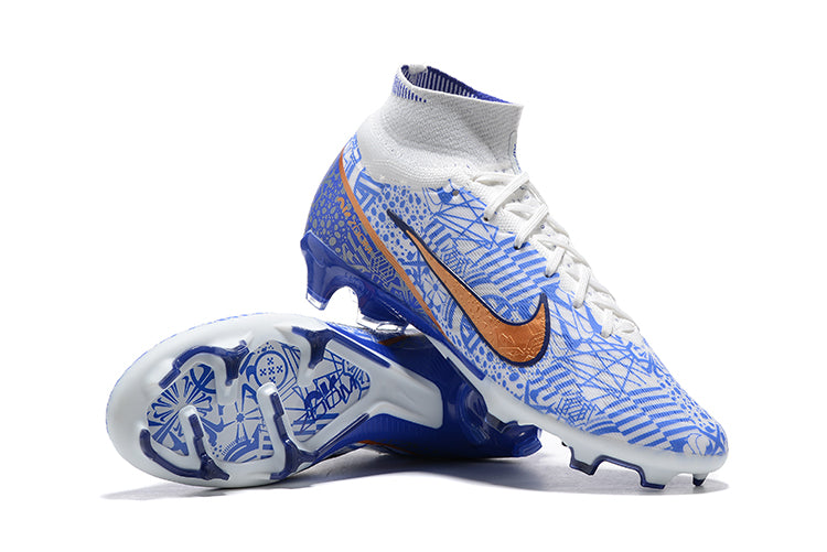 Nike Air Zoom Mercurial Superfly 9 Elite CR7 Blue Gold