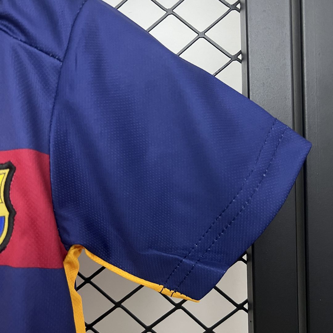 Ensemble FC Barcelone Domicile Retro Sport Enfant 2015-2016