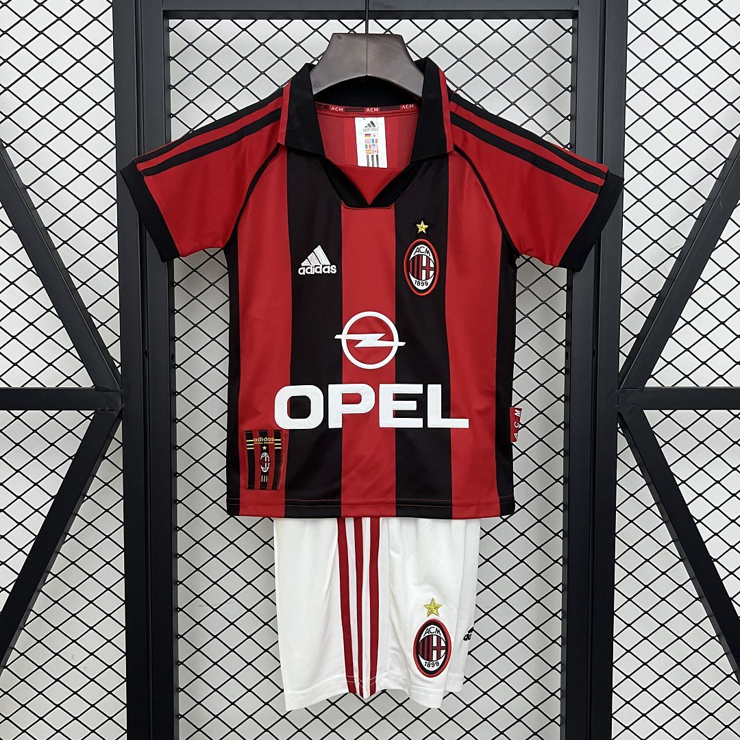 Ensemble AC Milan Domicile Retro Enfant 1998-1999