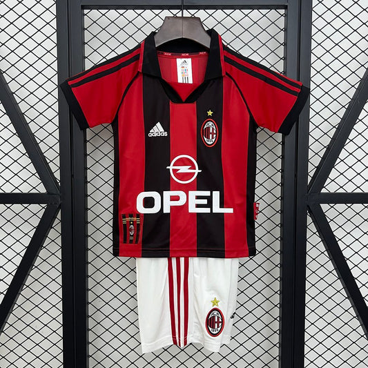 Ensemble AC Milan Domicile Retro Enfant 1998-1999