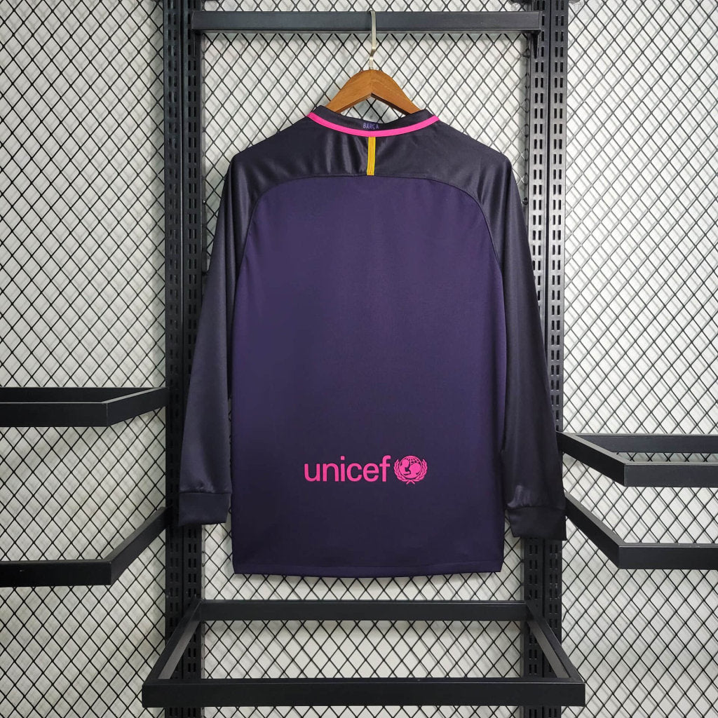 Maillot Retro Long Sleeve S-XXL Manches Longues FC Barcelone 2016-2017